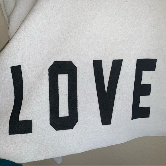 White Cropped Graphic Hoodie - Picture 8 of 8